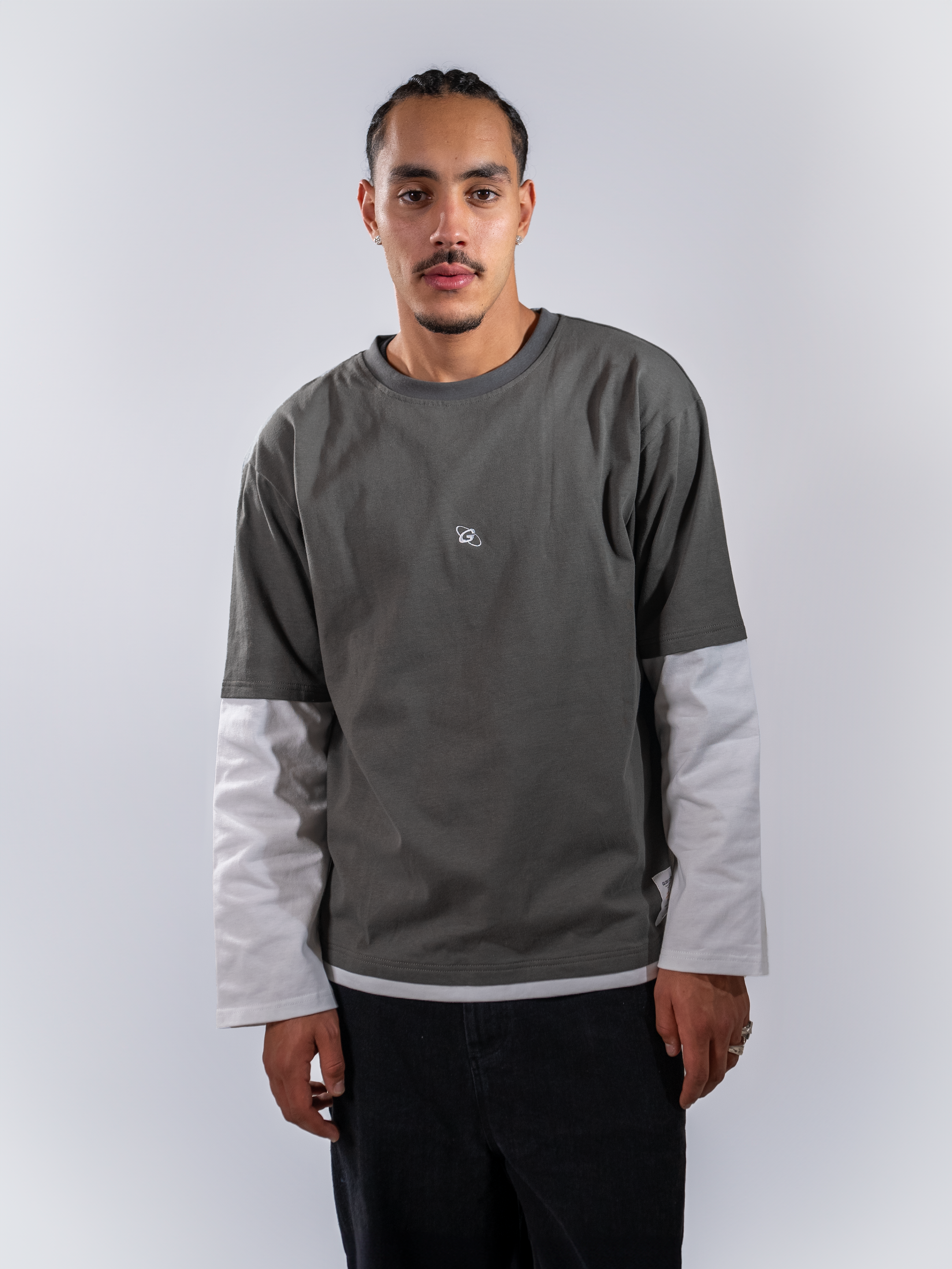 Double layer long-sleeve