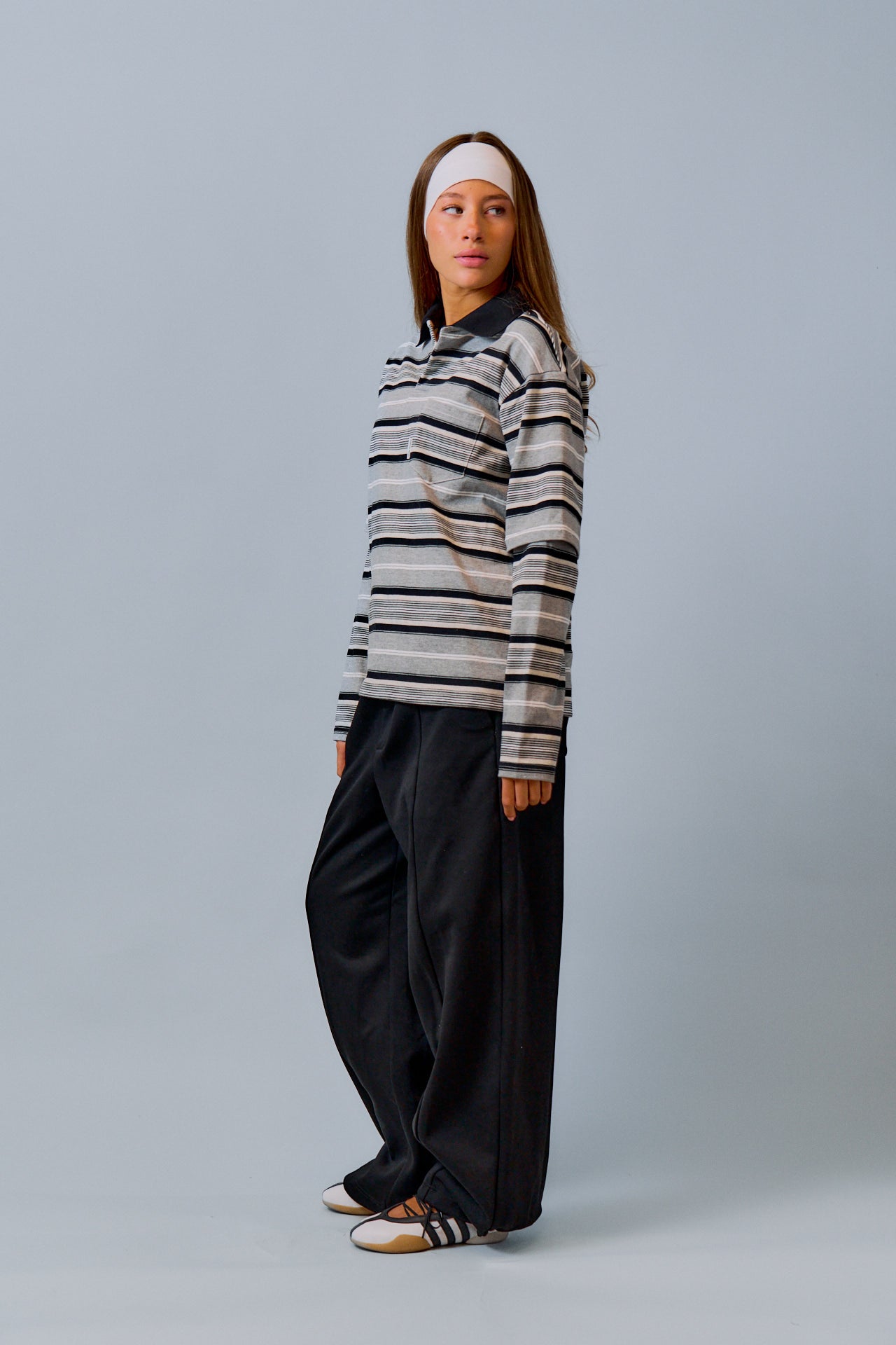 Double Striped Polo Shirt