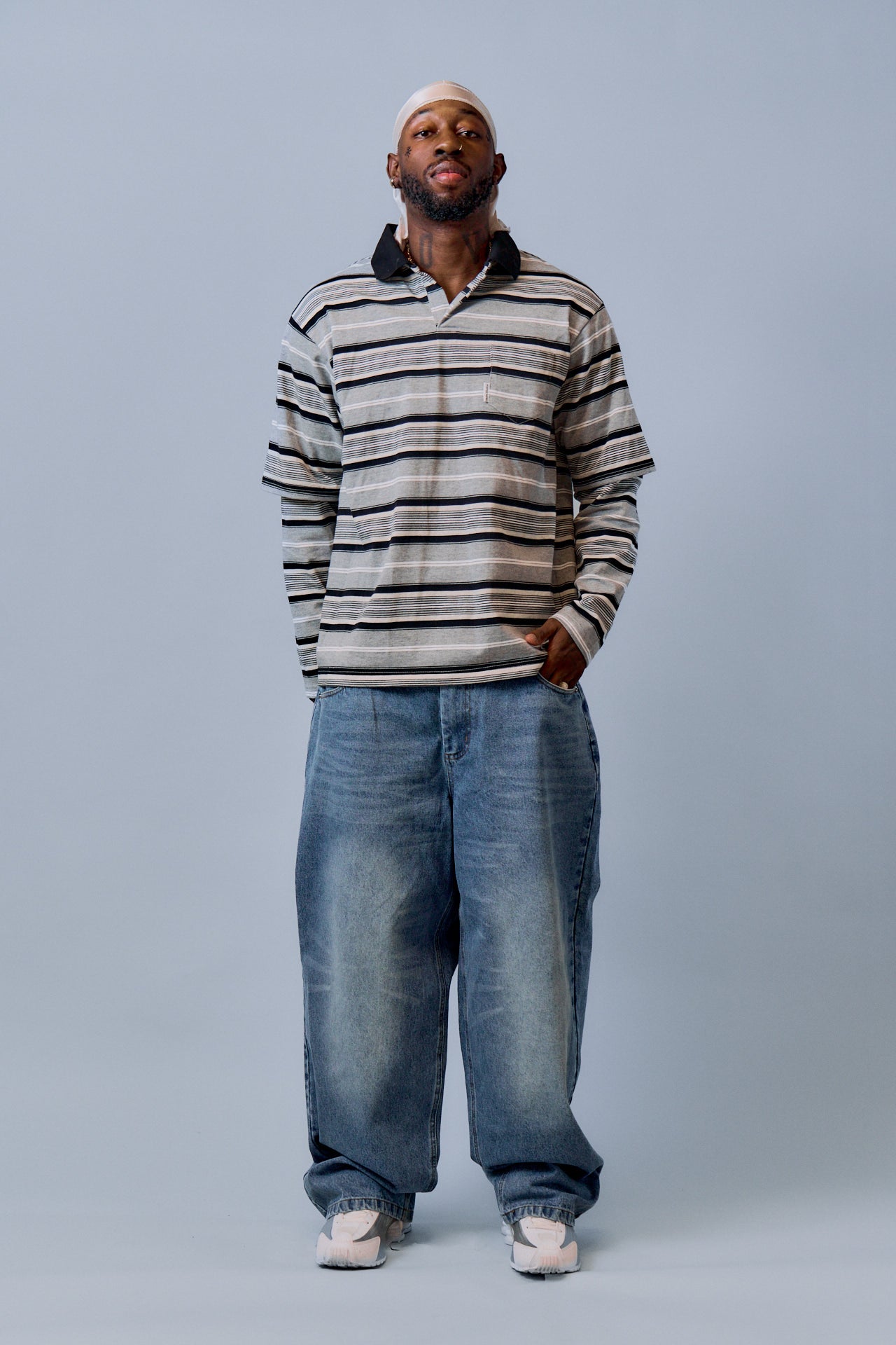 Double Striped Polo Shirt