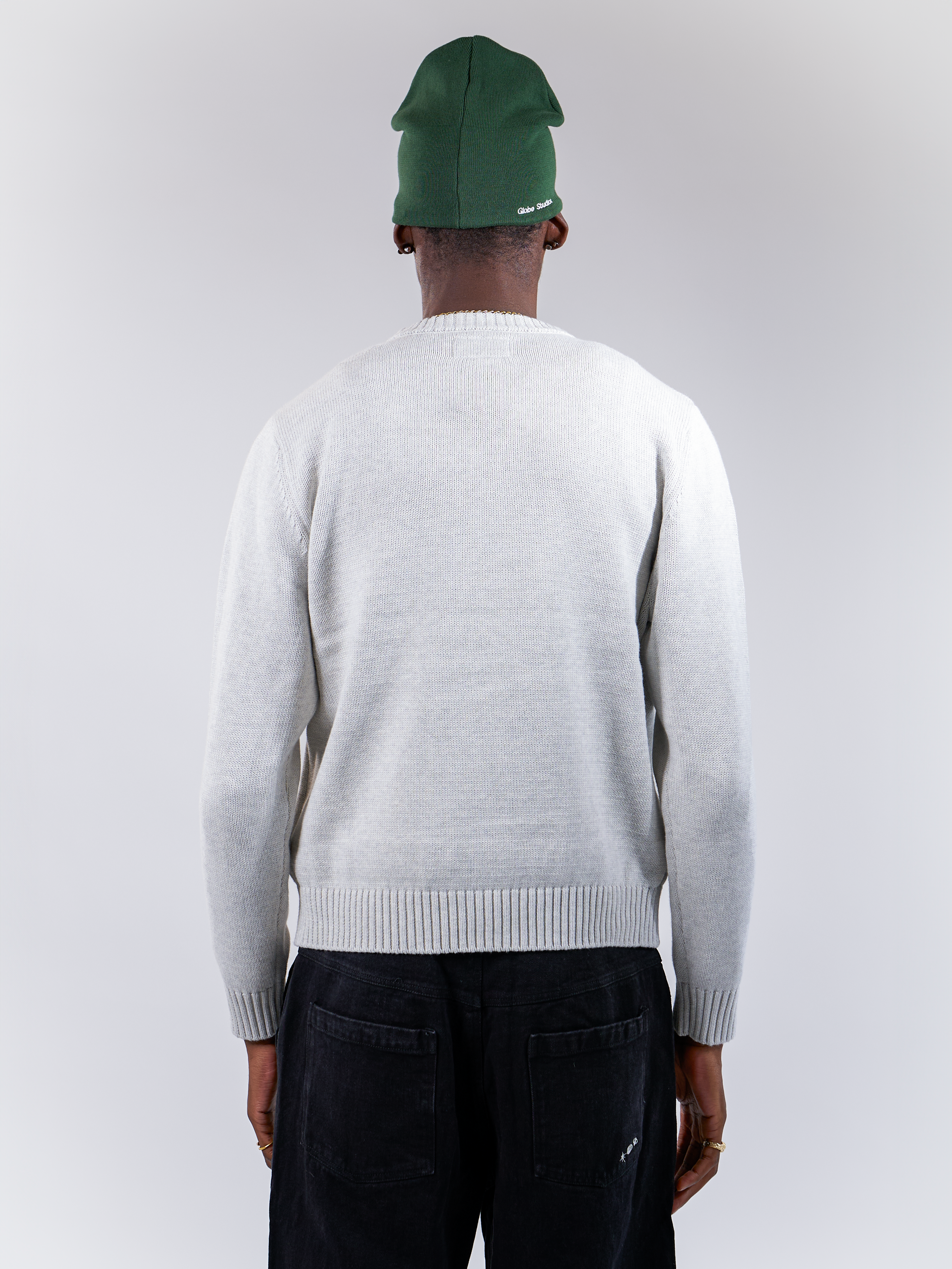 Globe Studios Logo Sweater Light Grey