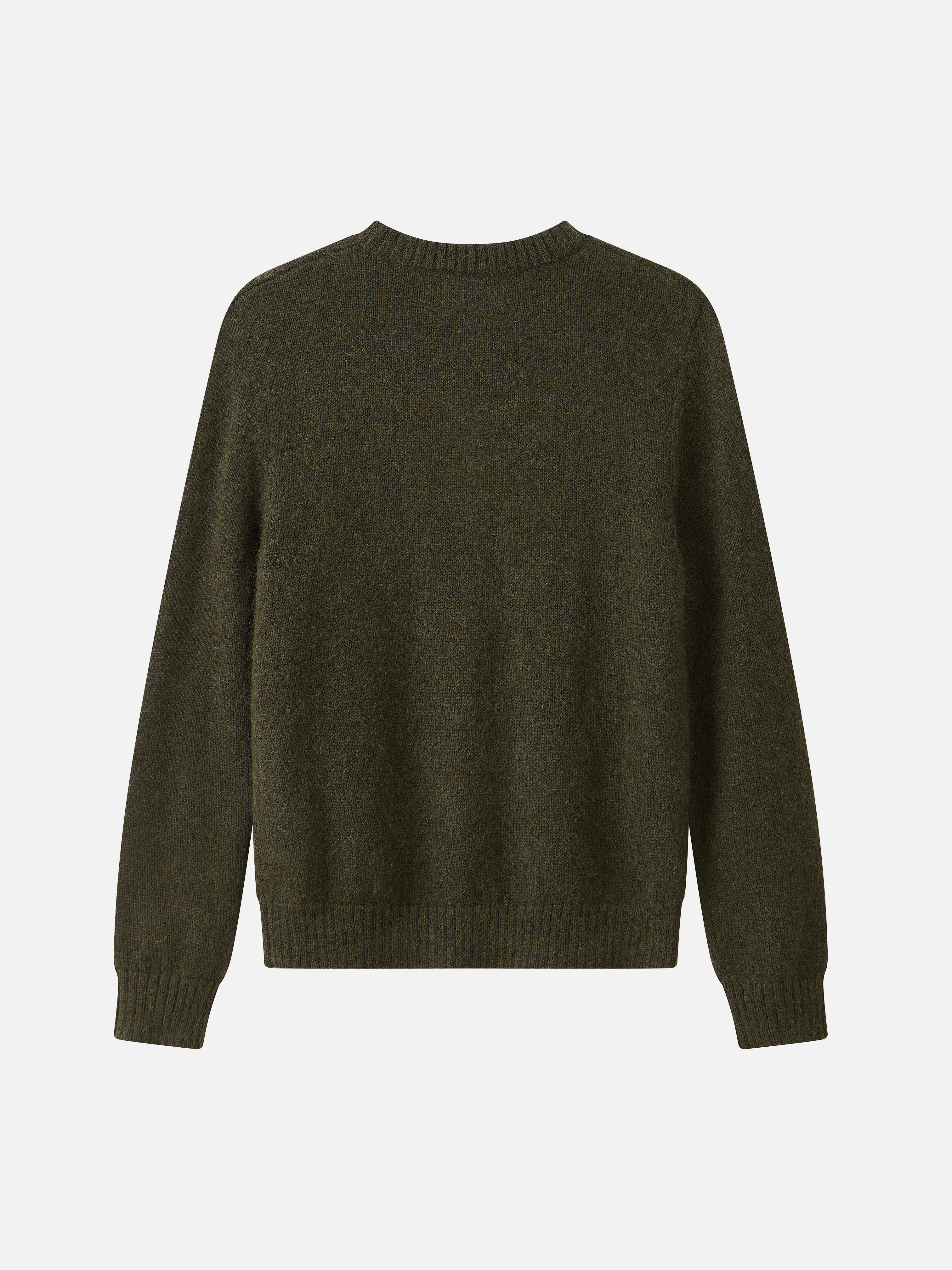 Mohair Blend Pullover 'Oliven'